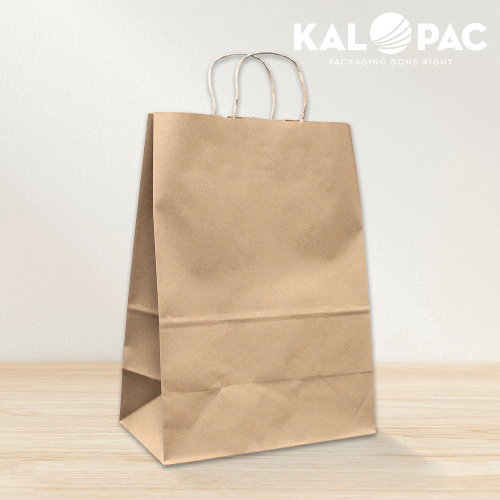 13x6.7x17 Uncoated Natural Kraft Stock Bag