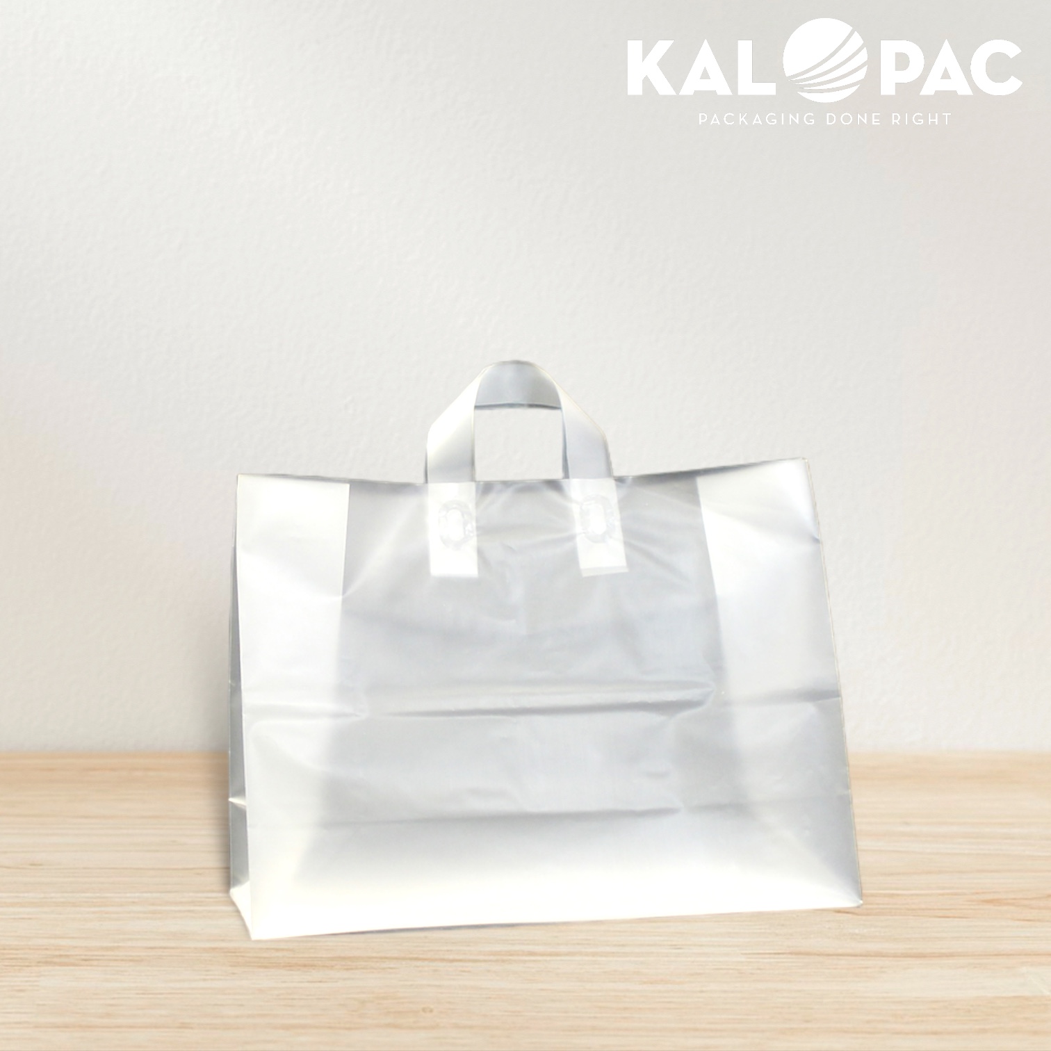 16x6x12x6 Frosted Clear Flexi-Loop Bag