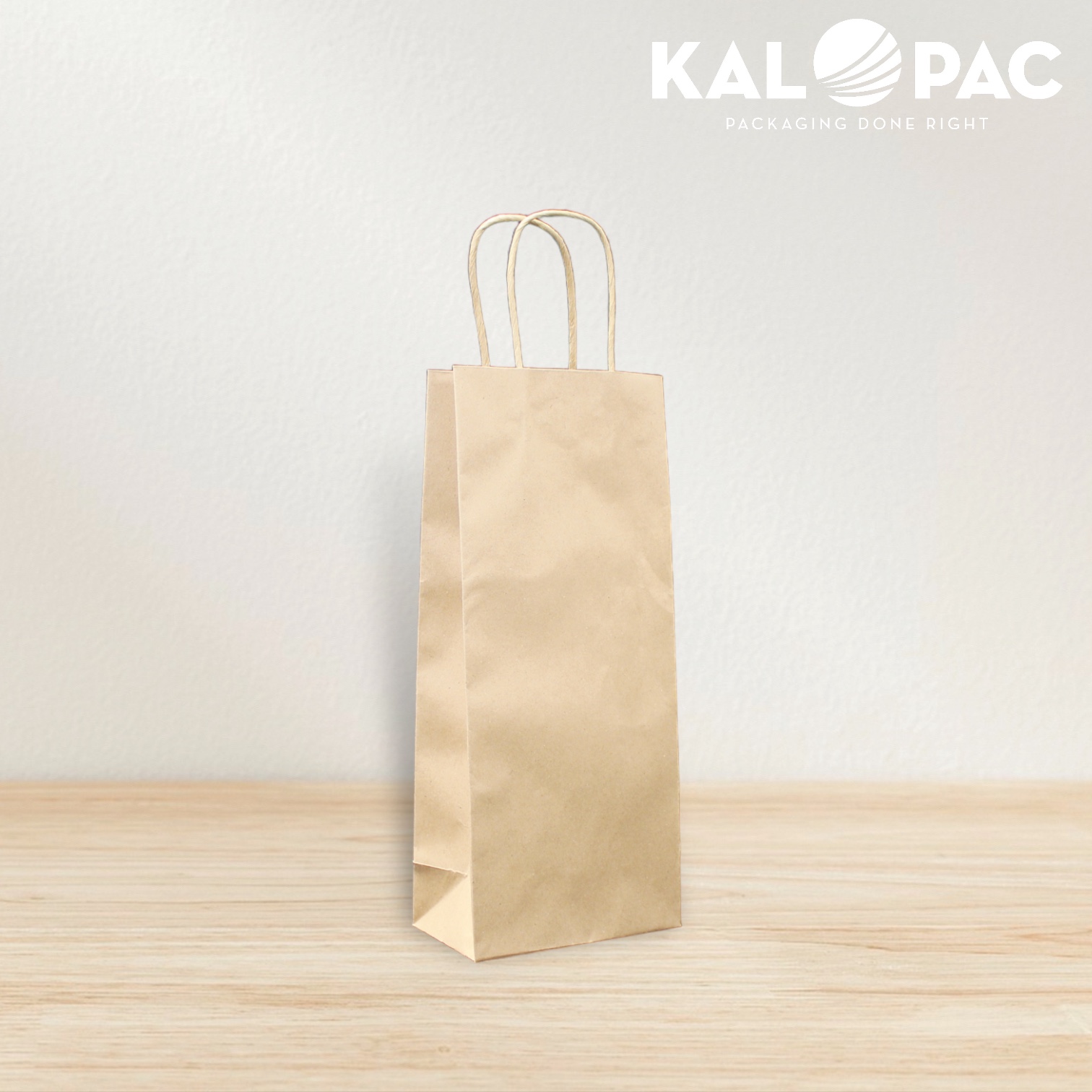 5.5x3.25x13 Uncoated Natural Kraft Stock Bag