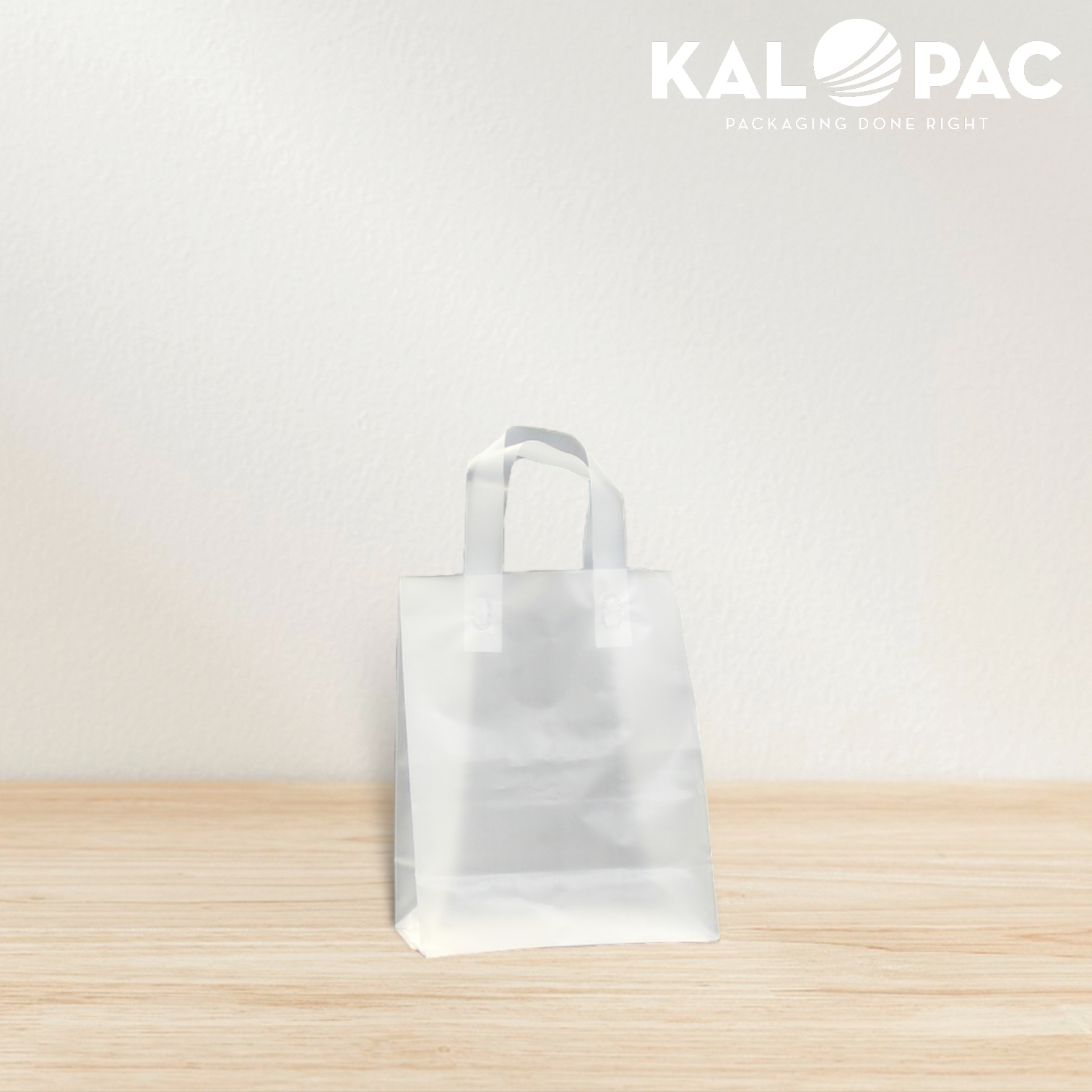 8x4x10x4 Frosted Clear Flexi-Loop Bag