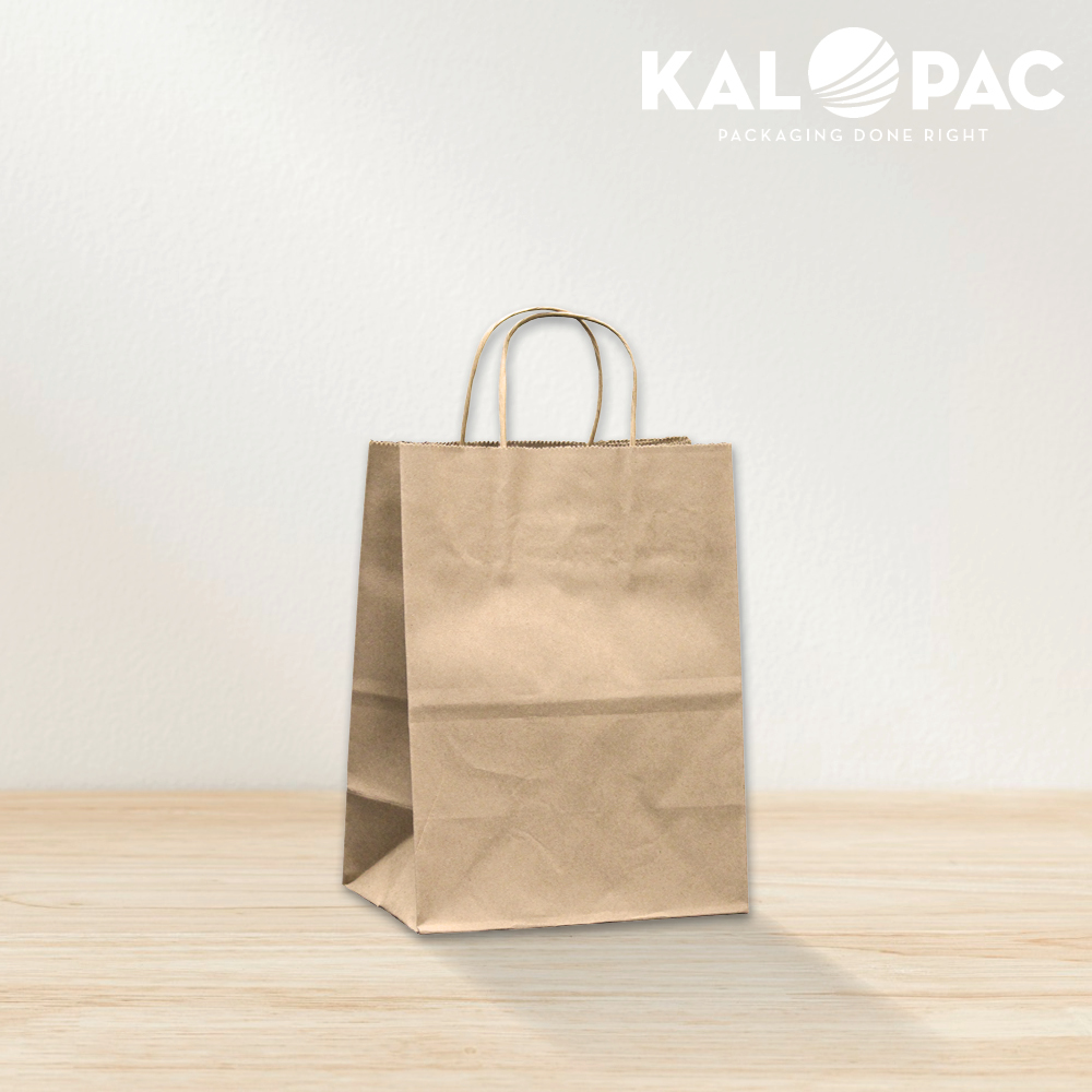 8x4.75x10 Uncoated Natural Kraft Stock Bag